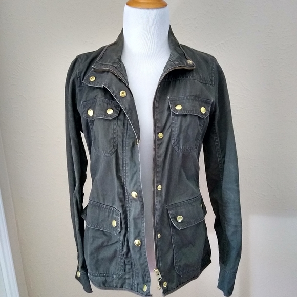 J. Crew Factory Green Field Jacket - Picture 2 of 4